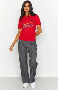 Beginning Boutique Vintage New Vintage Cardinals Red Tee