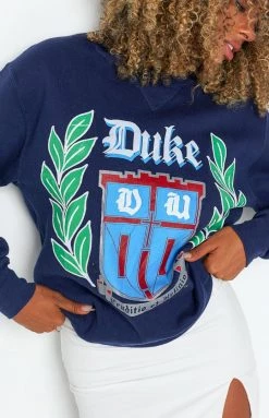 Beginning Boutique Vintage Long Sleeve Tops Vintage Duke University Sweater