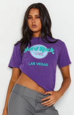 Beginning Boutique Vintage New Vintage Hard Rock Cafe Purple Tee 21 Beginning Boutique Vintage New Vintage Hard Rock Cafe Purple Tee