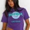 Beginning Boutique Vintage New Vintage Hard Rock Cafe Purple Tee