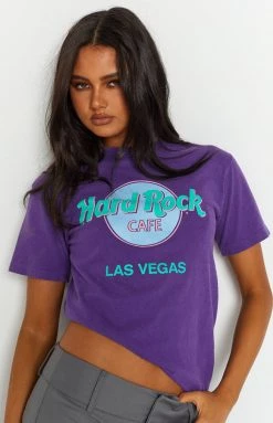 Beginning Boutique Vintage New Vintage Hard Rock Cafe Purple Tee