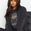 Beginning Boutique Vintage New Vintage Harley-Davidson Kelly's Black Sweater