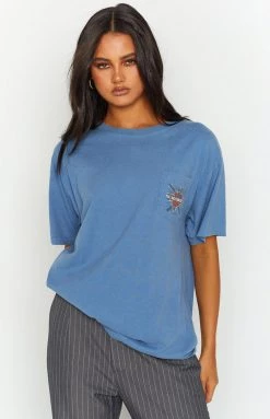 Beginning Boutique Vintage Vintage Harley-Davidson Blue Tee