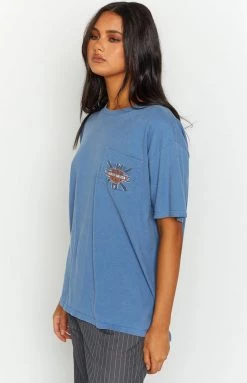 Beginning Boutique Vintage Vintage Harley-Davidson Blue Tee