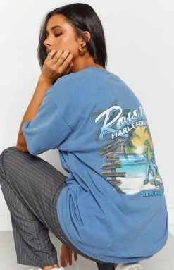 Beginning Boutique Vintage Vintage Harley-Davidson Blue Tee