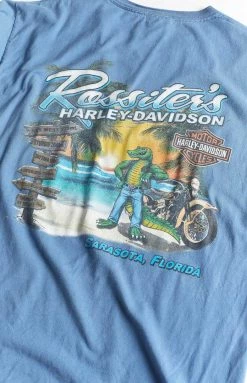 Beginning Boutique Vintage Vintage Harley-Davidson Blue Tee