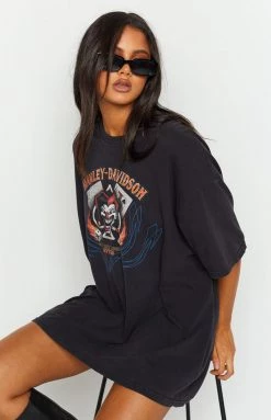 Beginning Boutique Vintage New Vintage Harley-Davidson Fritz's Black Tee