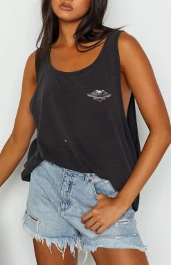 Beginning Boutique Vintage Vintage Harley-Davidson Island Riders Black Singlet Tee New