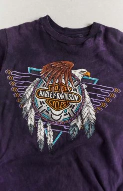 Beginning Boutique Vintage New Vintage Harley-Davidson Purple Tee