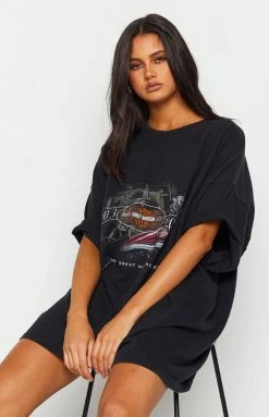 Beginning Boutique Vintage Vintage Harley-Davidson Sunset Black Tee New