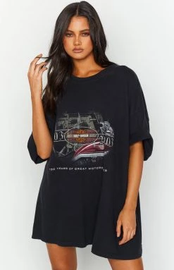 Beginning Boutique Vintage Vintage Harley-Davidson Sunset Black Tee New