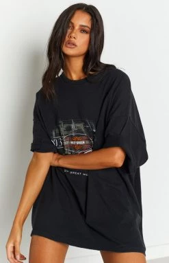 Beginning Boutique Vintage Vintage Harley-Davidson Sunset Black Tee New