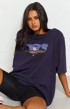 Beginning Boutique Vintage Vintage Napa Navy Tee