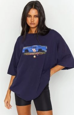 Beginning Boutique Vintage Vintage Napa Navy Tee