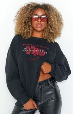 Beginning Boutique Vintage Long Sleeve Tops Vintage Northern Illinois University Sweater