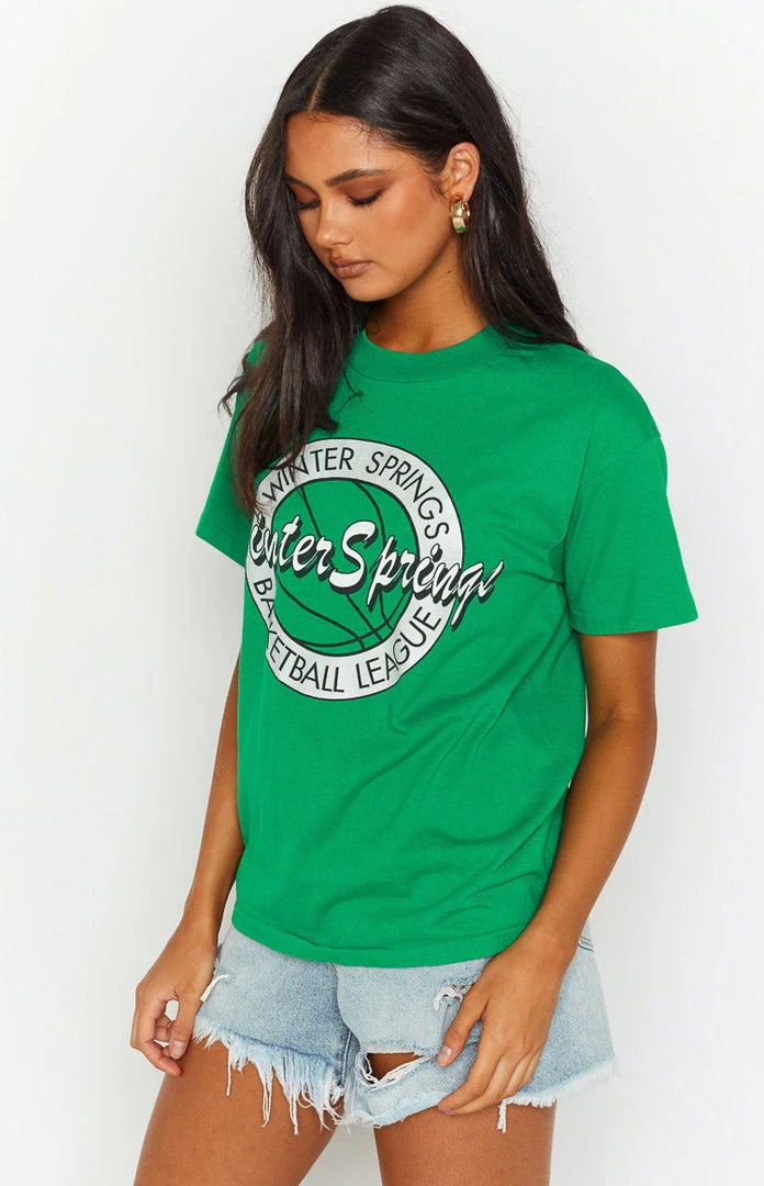 Beginning Boutique Vintage New Vintage Winter Springs Green Tee 4 Beginning Boutique Vintage New Vintage Winter Springs Green Tee