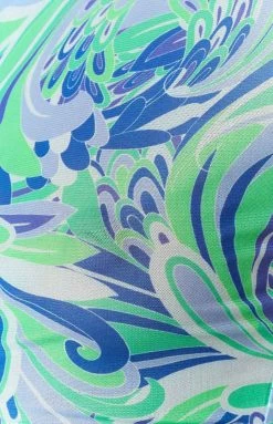 BB Exclusive Tops Violet Blue Print Mesh Tee