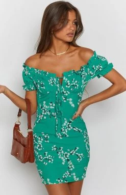 Beginning Boutique Dresses Savona Dress Green Blossom