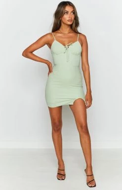 Beginning Boutique Dresses Cisco Mini Dress Khaki