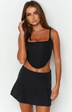 Beginning Boutique Bottoms Watson Black Mini Skirt 9 Beginning Boutique Bottoms Watson Black Mini Skirt