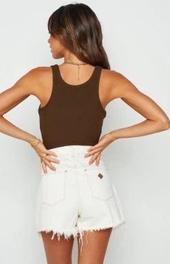 BB Exclusive West Coast Rib Tank Top Chocolate