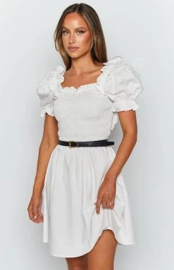 Beginning Boutique Percy Ruched Dress White 15 Beginning Boutique Percy Ruched Dress White