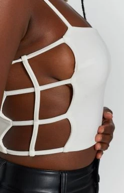 BB Exclusive Super Lonely Crop Top White Tops