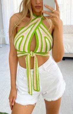 BB Exclusive Tops Whitsundays Crop Top Multi