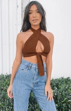 BB Exclusive Whitsundays Crop Top Chocolate