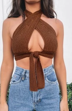 BB Exclusive Whitsundays Crop Top Chocolate