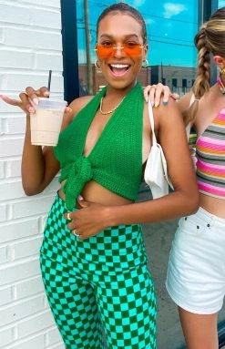 BB Exclusive Whitsundays Crop Top Green