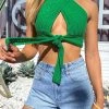 BB Exclusive Whitsundays Crop Top Green