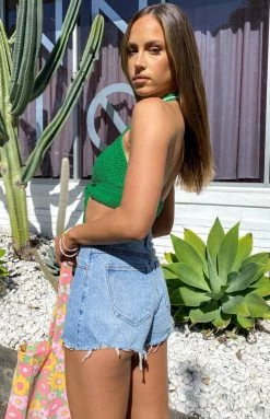 BB Exclusive Whitsundays Crop Top Green