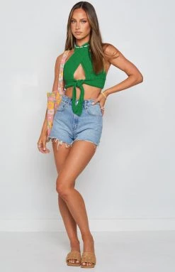 BB Exclusive Whitsundays Crop Top Green