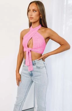 BB Exclusive Tops Whitsundays Crop Top Pink
