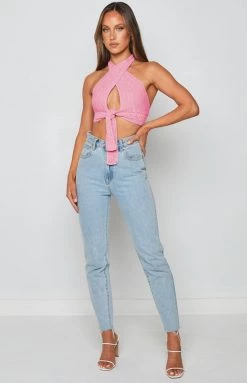 BB Exclusive Tops Whitsundays Crop Top Pink