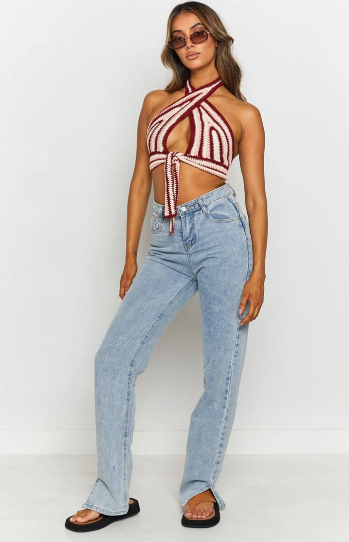 BB Exclusive Whitsundays Crop Top Wine Tops 3 BB Exclusive Whitsundays Crop Top Wine Tops