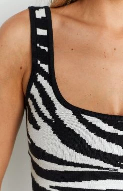 Beginning Boutique Wild Safari Crop Top Zebra