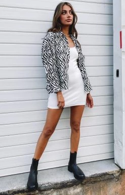 Beginning Boutique Wild At Heart Printed Shirt Zebra