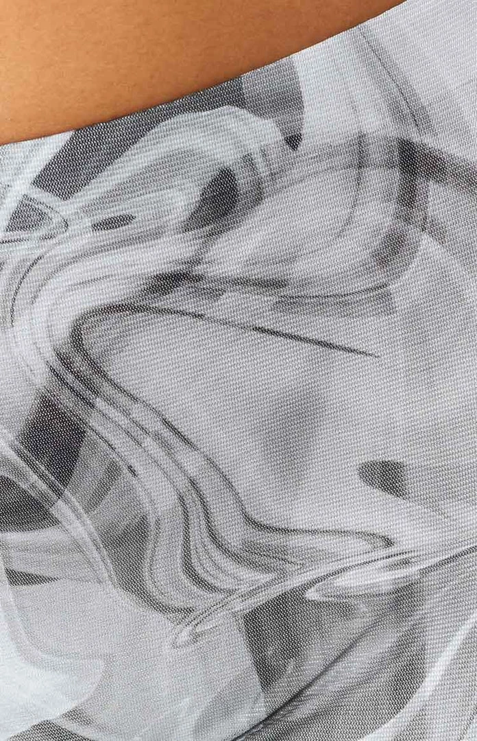 BB Exclusive Willow Black Print Mesh Flare Pants 5 BB Exclusive Willow Black Print Mesh Flare Pants