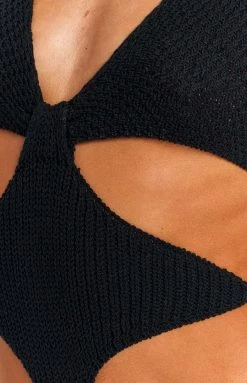 BB Exclusive Winslet Black Cut Out Mini Dress Dresses