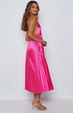 Beginning Boutique Dresses Wistful Pink Midi Dress