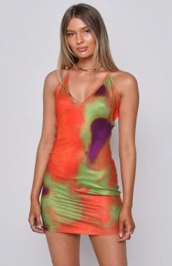 BB Exclusive Woodstock Festival Halter Dress Orange 9 BB Exclusive Woodstock Festival Halter Dress Orange