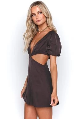 BB Exclusive Yarrow Liquorice Mini Dress Dresses