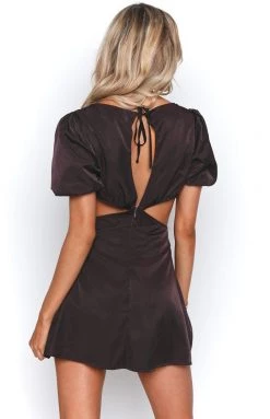 BB Exclusive Yarrow Liquorice Mini Dress Dresses