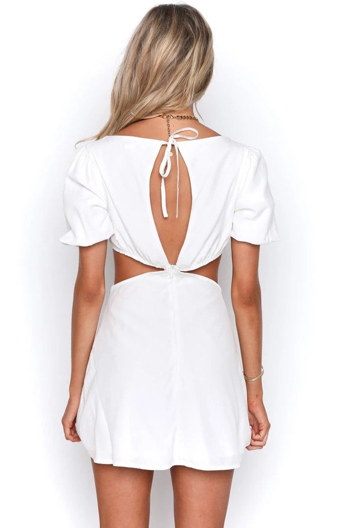 BB Exclusive Yarrow White Mini Dress 5 BB Exclusive Yarrow White Mini Dress
