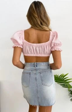 BB Exclusive Yasmin Denim Mini Skirt Vintage Wash