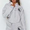 BB Exclusive Yin Yang Hoodie Grey Marle