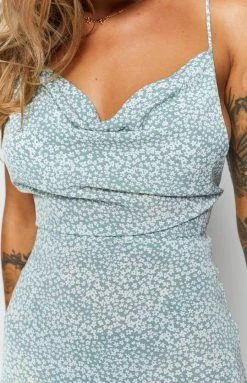 BB Exclusive Your LA Catch Cowl Neck Mini Dress Blue Floral 16 BB Exclusive Your LA Catch Cowl Neck Mini Dress Blue Floral