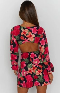 BB Exclusive Dresses Mars Twist Mini Dress Floral